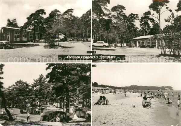 Goehren Ruegen Zeltplatz Strand Mobilheime Kaufhalle G
