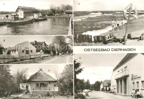 Dierhagen Ostseebad Bootshafen Dierhagen Ost Strand FDGB Er