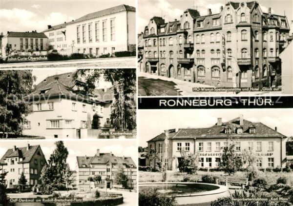 Ronneburg Thueringen Joliot Curie Oberschule HO Wismut Speis