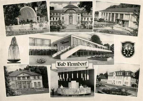 Nenndorf Bad Schlosschen Haus Kasse Kurbrunnen Wande