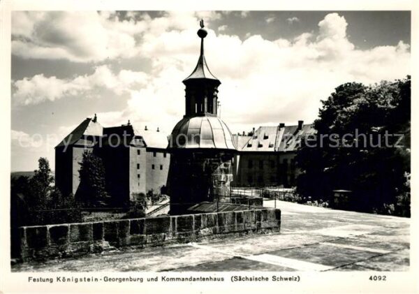 Koenigstein Saechsische Schweiz Festung Georgenburg