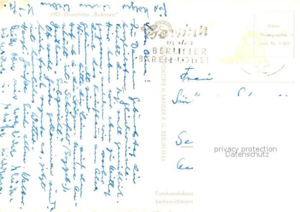 Berlin HO Hotel Bukarest Speisesaal – Bild 2