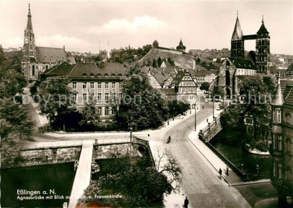 Esslingen Neckar Agnesbrücke Frauenkirche Stadtkirche