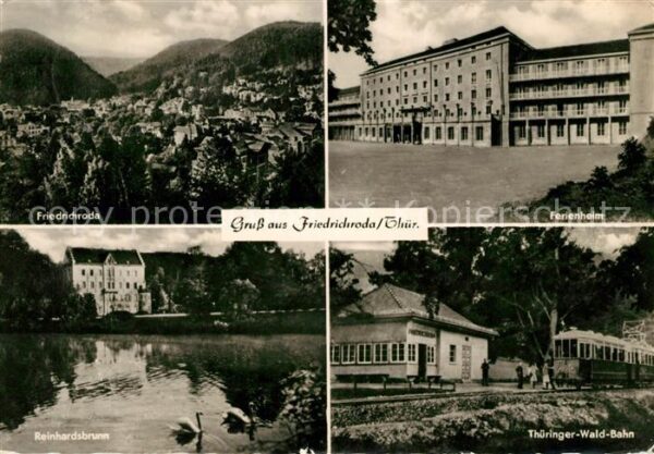Friedrichroda Panorama Ferienheim Reinhardsbrunn Bahn