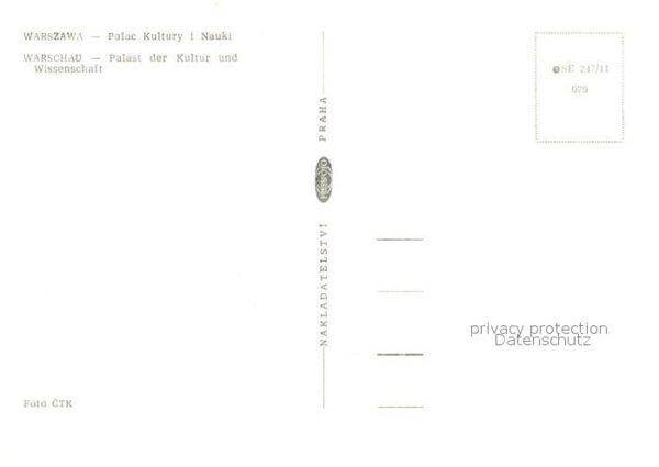 Warszawa Palast der Kultur Nachtaufnahme – Bild 2