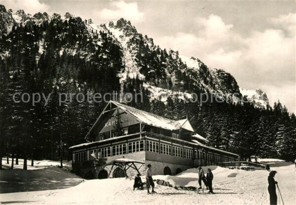 Vysoke Tatry chata Kamzik Winteraufnahme