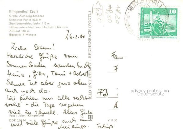Klingenthal Vogtland Aschbergschanze Winteraufnahme – Bild 2