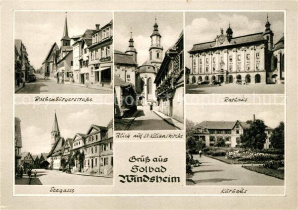 Windsheim Bad Rothenburgerstraße Rathaus Seegasse Kur
