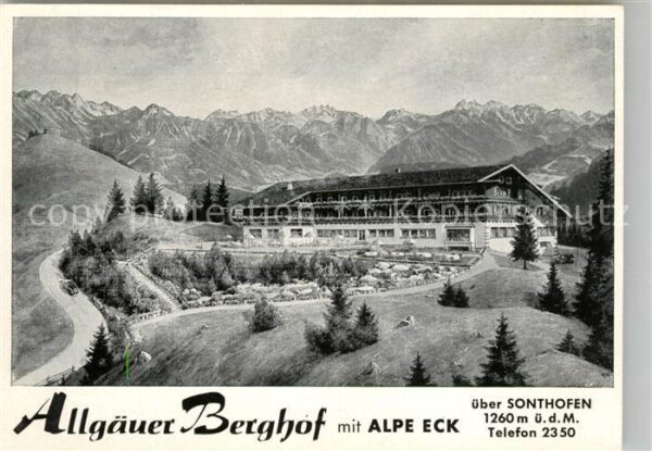 Sonthofen Oberallgaeu Allgäuer Berghof Alpe Eck