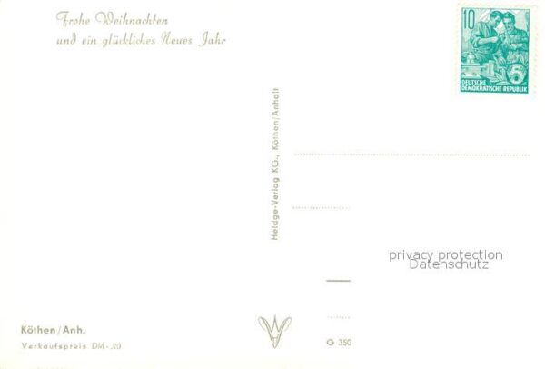 Koethen Anhalt Weihnachtskarte – Bild 2