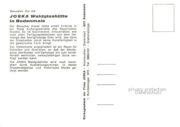 Bodenmais Joska Waldglashütte – Bild 2