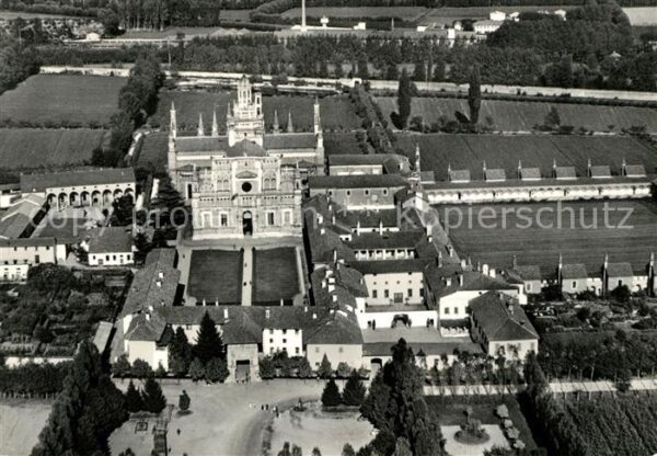 Certosa Di Pavia Fliegeraufnahme