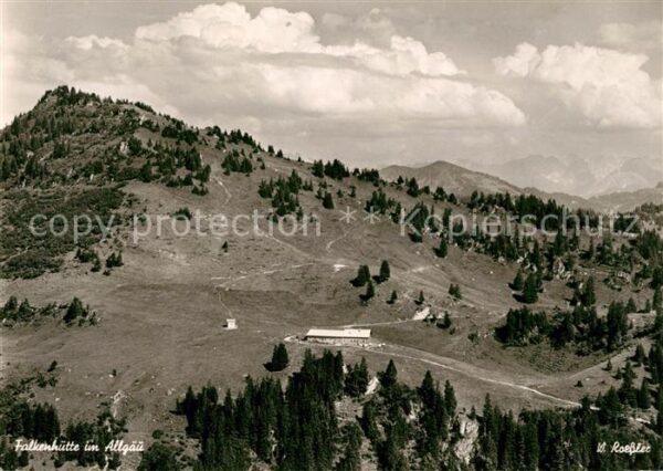 Oberstaufen Falkenhütte im Allgaü Fliegeraufnahme
