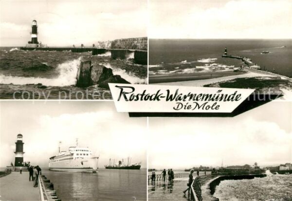 Warnemuende Ostseebad Mole Leuchtturm