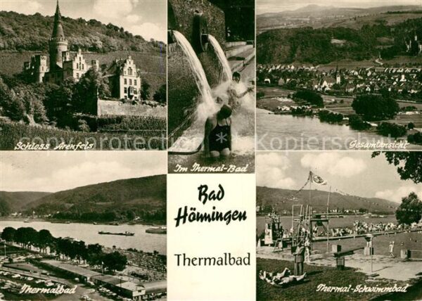 Bad Hoenningen Thermalbad Fliegeraufnahme Schloß-Arenf