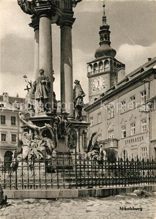 Nikolsburg Mikulov Suedmaehren Dreifaltigkeitssäule