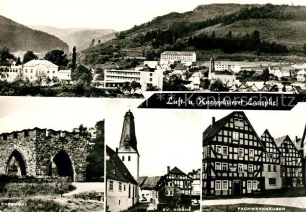 Laasphe Bad Ehrenmal Fachwerkhäuser