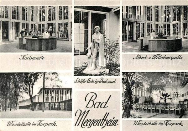 Bad Mergentheim Karlsquelle Schäfer-Gehrig-Denkmal Wand
