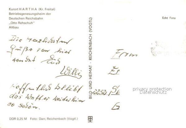 Hartha Doebeln Betriebsgenesungsheim der Deutschen Rei – Bild 2
