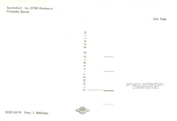 Kienbaum Sportschule des DTSB Finnische Sauna – Bild 2