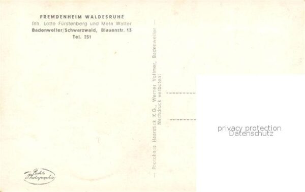 Badenweiler Fremdenheim Waldesruhe – Bild 2