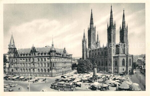 Wiesbaden Marktplatz Kirche
