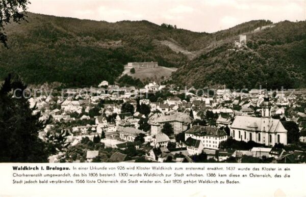 Waldkirch Breisgau Panorama Kirche