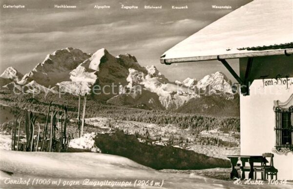 Zugspitze Tonihof Winterlandschaft Zugspitzgruppe