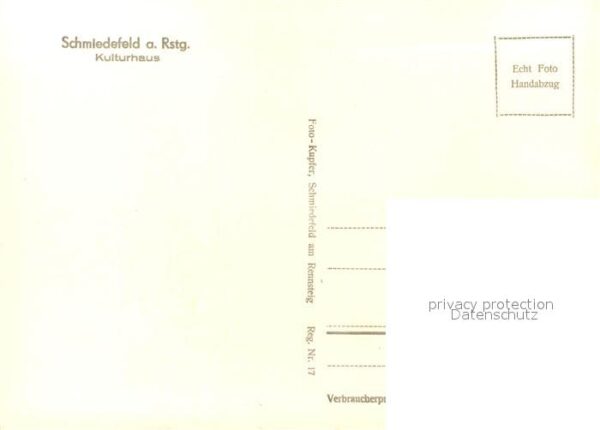 Schmiedefeld Rennsteig Kulturhaus – Bild 2