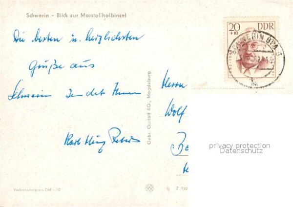 Schwerin Mecklenburg Fliegeraufnahme Marschallhalbinsel – Bild 2