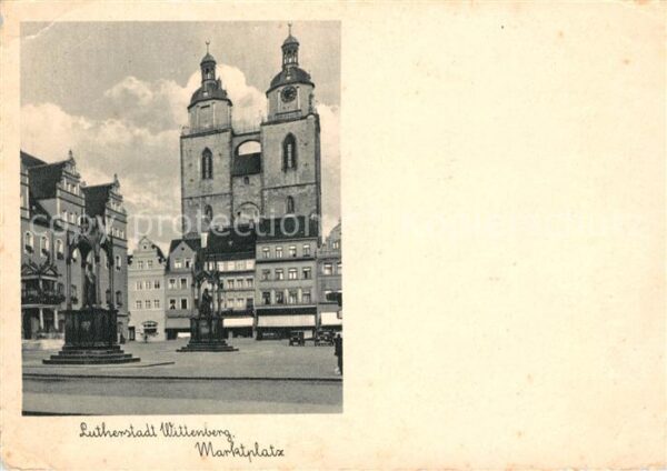 Wittenberg Lutherstadt Marktplatz