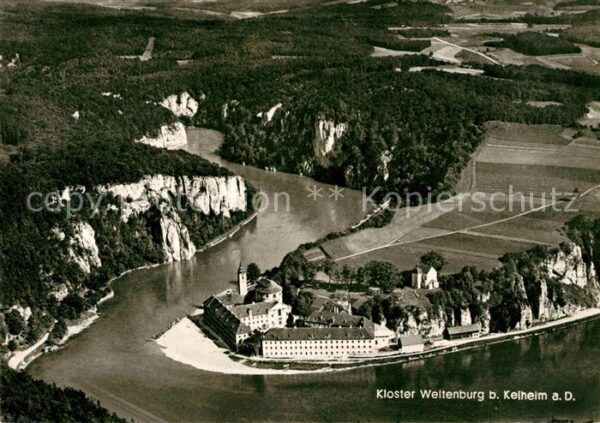 Weltenburg Kelheim Fliegeraufnahme Kloster