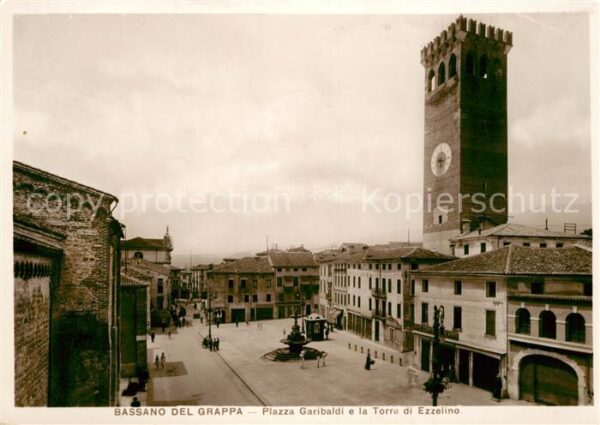 Bassano del Grappa Piazza Garibaldi Torre di Ezzelino