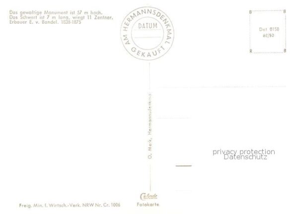 Hermannsdenkmal Teutoburger Wald Fliegeraufnahme – Bild 2