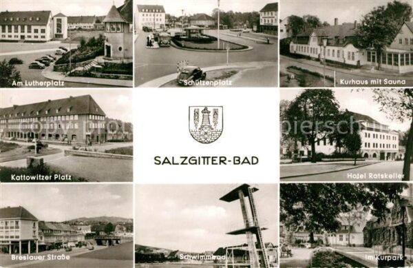 Salzgitter Bad Lutherplatz Schützenplatz Kurhaus mit S
