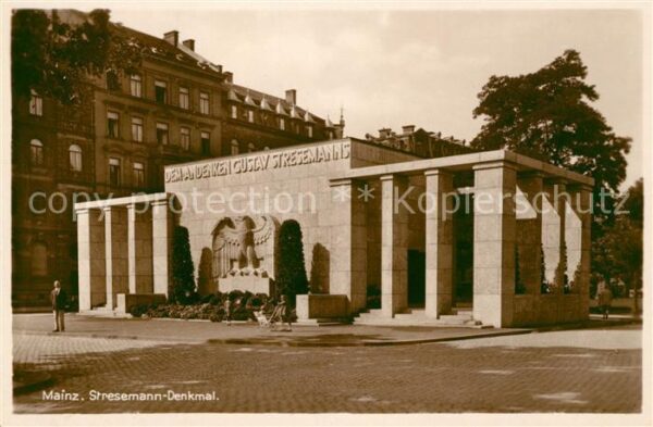 Mainz Rhein Stresemann Denkmal