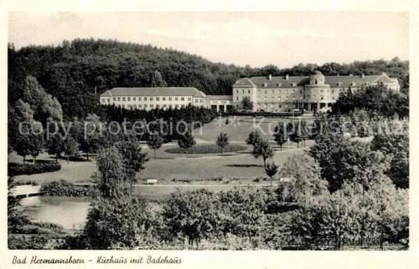 Bad Hermannsborn Kurhaus mit Badehaus