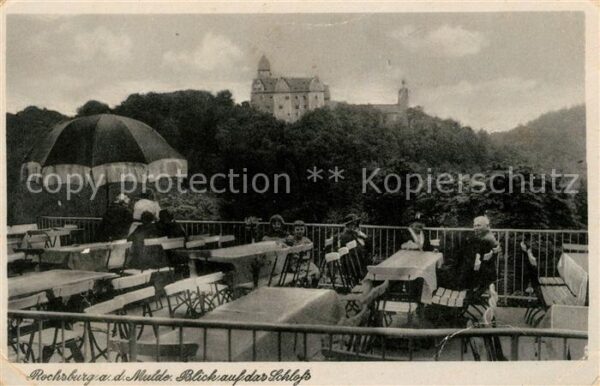 Rochsburg Muldenschlösschen von der Terrasse