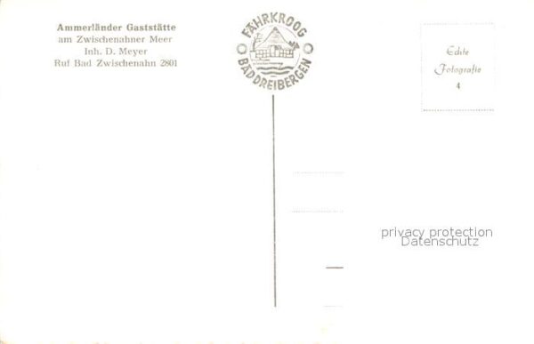 Bad Dreibergen Fährkroog Ammerländer Gaststätte – Bild 2