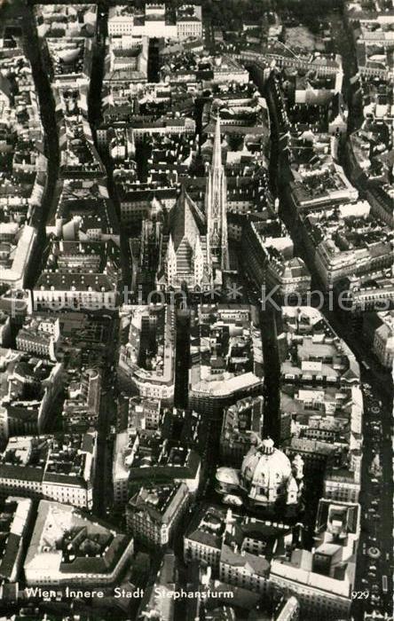 Wien Innere Stadt mit Stephansturm Fliegerau