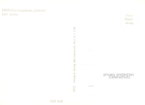 Bucha Unterwellenborn FDGB Erholungsheim Aktivist – Bild 2
