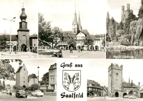 Saalfeld Saale Oberes Tor Markt Hoher Schwarm Saaltor