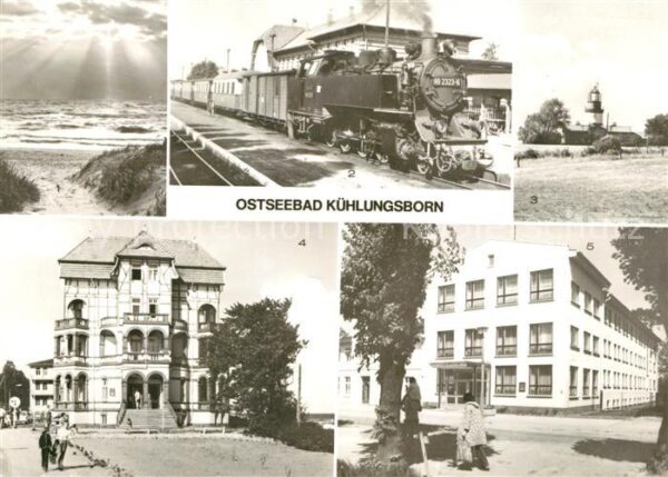 Kuehlungsborn Ostseebad Strand Molli Bahnhof Leuchtturm FDGB Er