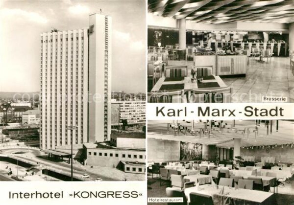 Karl-Marx-Stadt Interhotel Kongress Brasserie Speisesaa