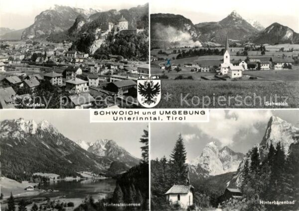 Schwoich mit Kufstein Hintersteinersee und Hinte