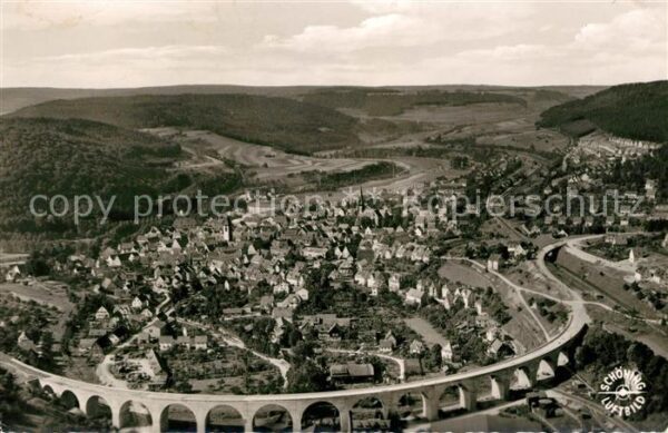 Nagold Fliegeraufnahme Viadukt