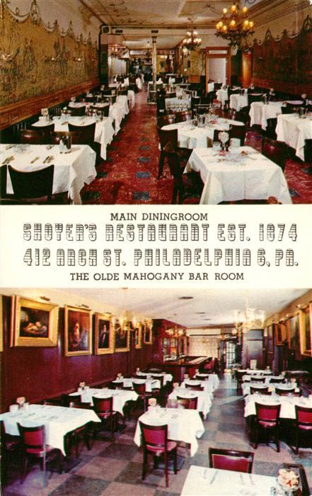 Philadelphia Pennsylvania Shoyers Oldest Restaurant