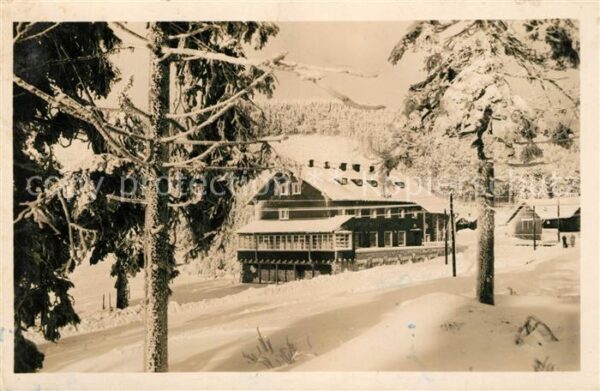 Chata Tschechien Winterlandschaft
