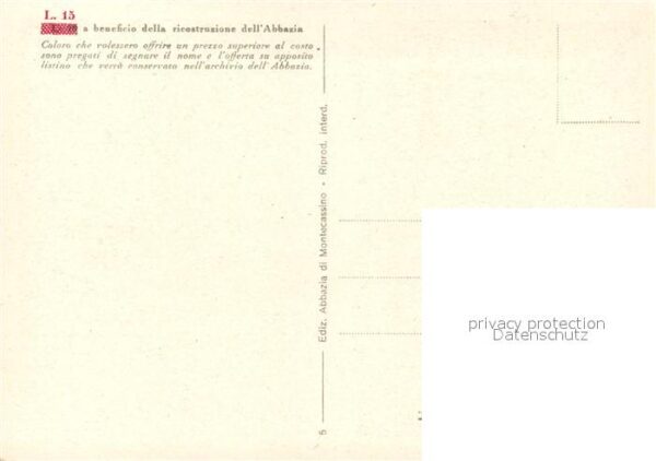 Montecassino Cortile delle scuole – Bild 2