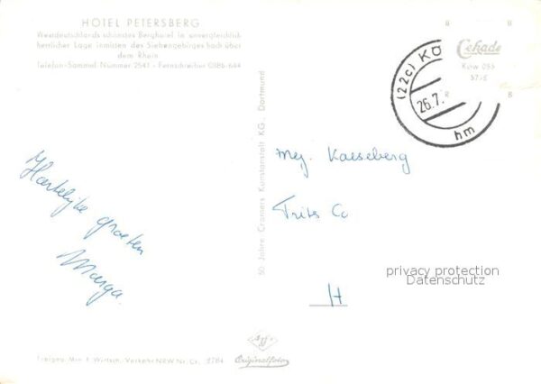 Koenigswinter Fliegeraufnahme Hotel Petersberg – Bild 2